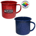 12 oz Blue Speckled Enameled Steel Cup